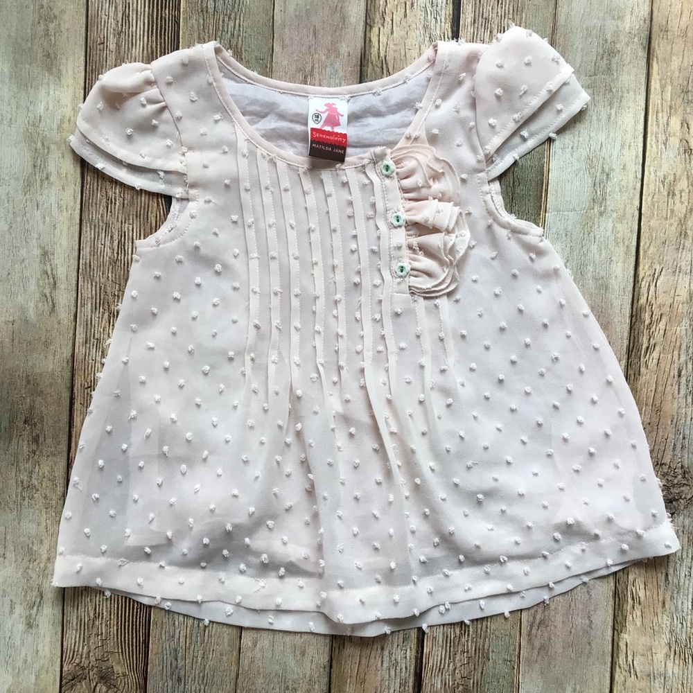 Matilda Jane Vanilla Dot Top